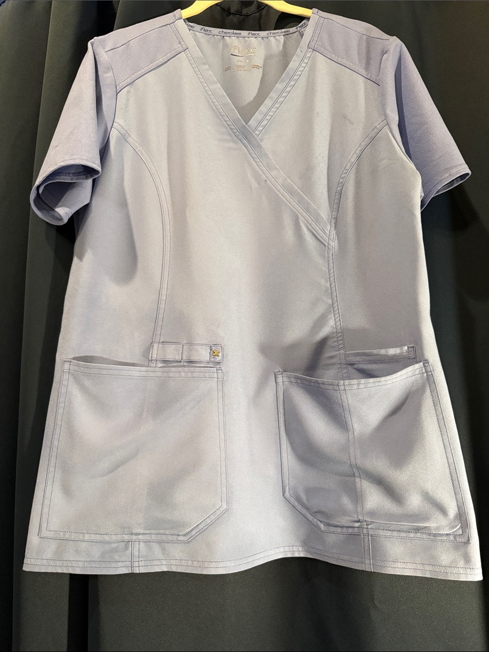 Light Blue Scrub Top